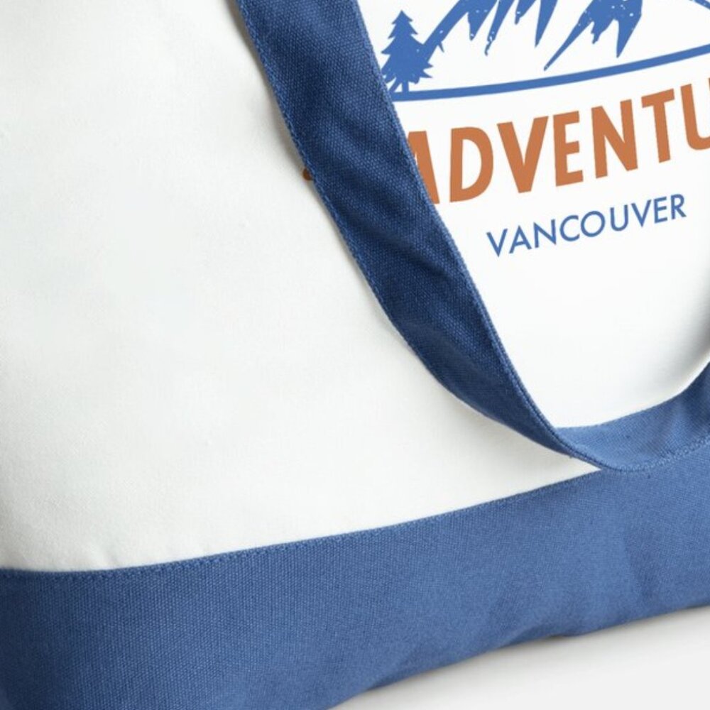 🌴NEW!Large Zip Cotton Tote Bag  "CaliforniaLover" my Art print. - Picture 6 of 6